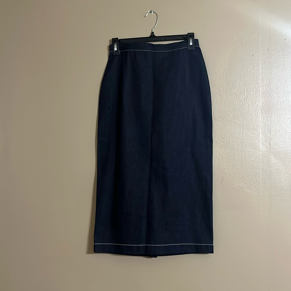 Ter Et Bantine Skirt Sz Italian 42 Us 6 Denim Midi Y2K Casual